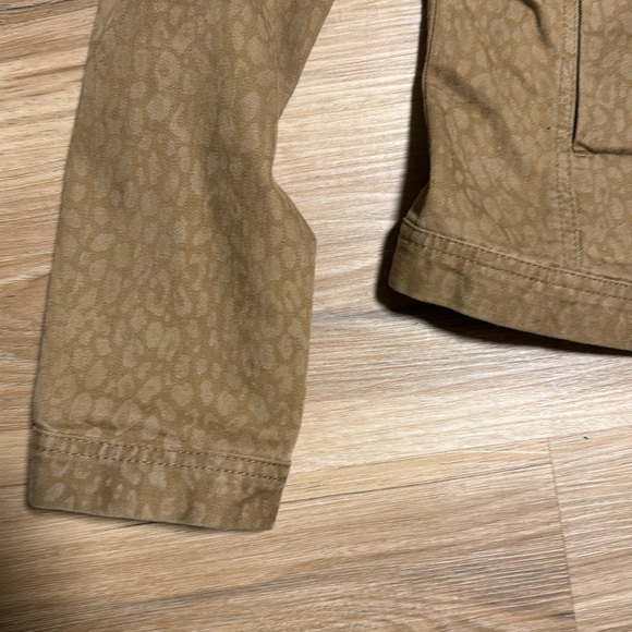NYDJ Camel Denim Animal Print Jacket Button Down - Picture 6 of 11